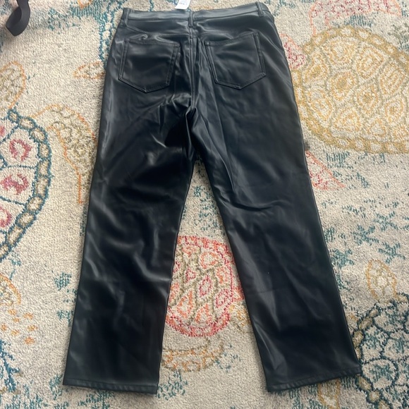 New Loft Pants Women’s Sz 10 30 inch waist Black Imitation Leather dress casual - Picture 4 of 13